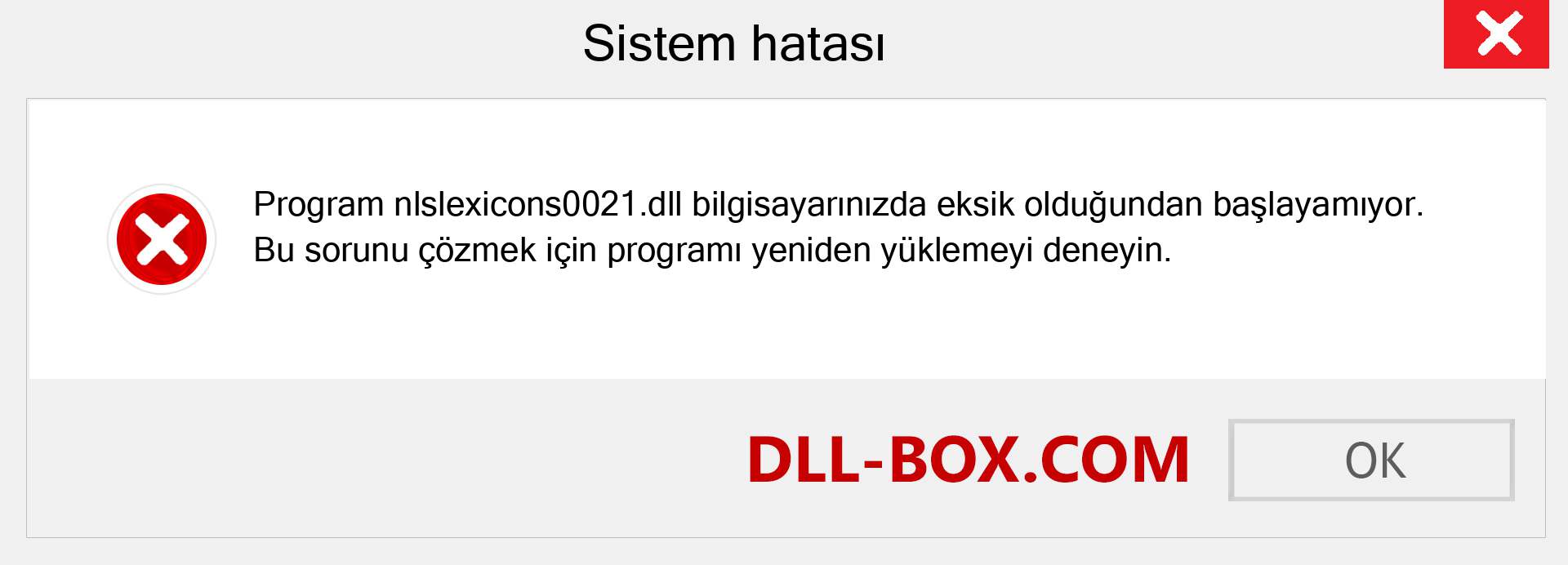 nlslexicons0021.dll dosyası eksik mi? Windows 7, 8, 10 için İndirin - Windows'ta nlslexicons0021 dll Eksik Hatasını Düzeltin, fotoğraflar, resimler